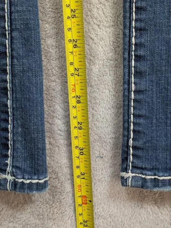 Liuces Jeans Womens Size 16 Slim Fit Laced Rhinestones Low Rise Western Cowgirl - Picture 5 of 10